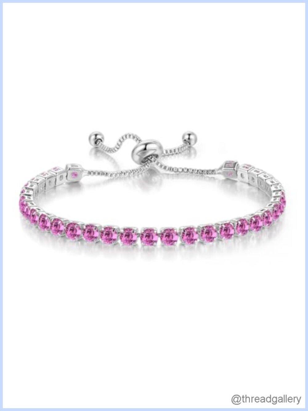 14K Gold Plated Tennis Bracelet Colorful Cubic Zirconia Adjustable Slide Bangle